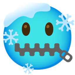 zipper-mouth face and cold face