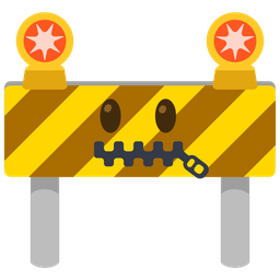 zipper-mouth face and construction