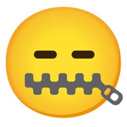 zipper-mouth face and expressionless face