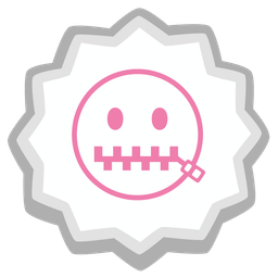 zipper-mouth face and fish cake with swirl