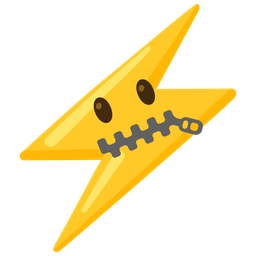 zipper-mouth face and high voltage