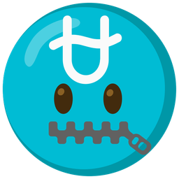 zipper-mouth face and Ophiuchus