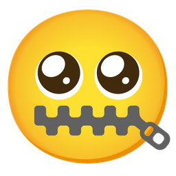 zipper-mouth face and pleading face