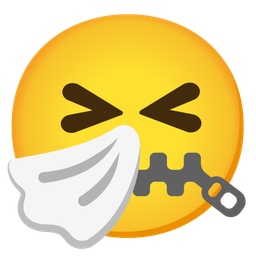 zipper-mouth face and sneezing face