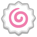 Fish cake with swirl