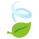 Leaf fluttering in wind