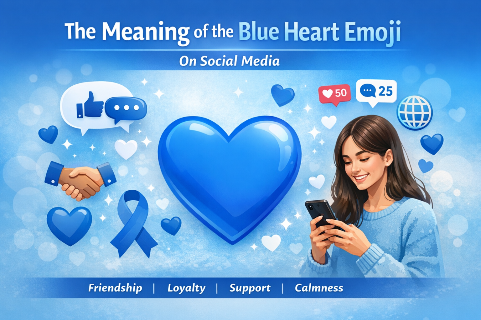 What Does the Blue Heart Emoji Mean on Social Media?
